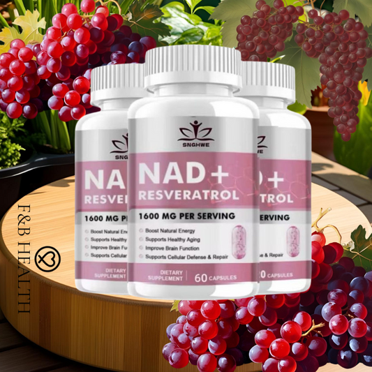 NAD+RESVERATROL 60 CAPSULAS 1600MG