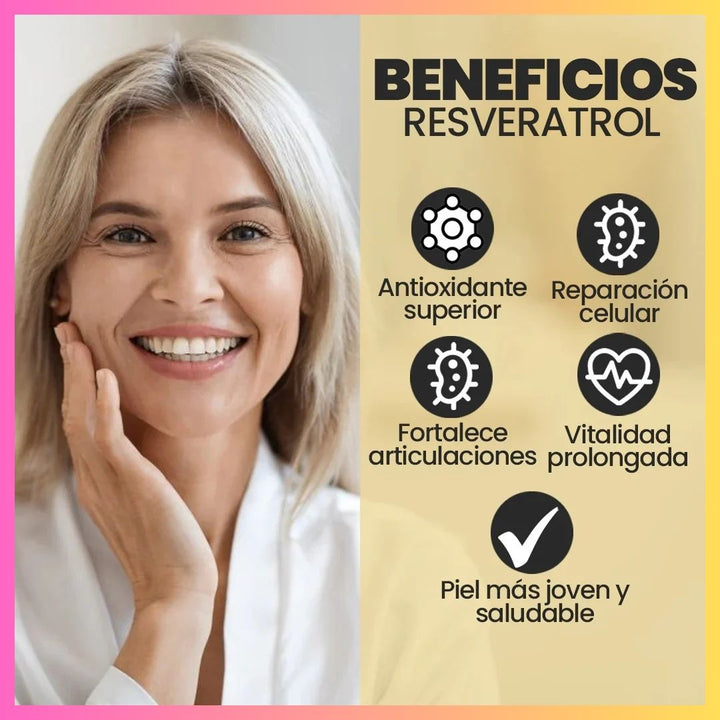 NAD+RESVERATROL 60 CAPSULAS 1600MG