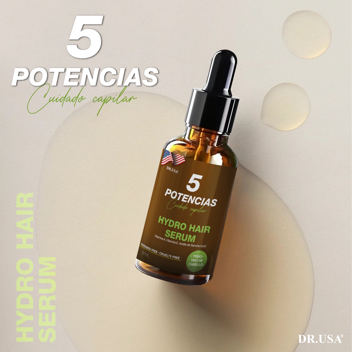 Serum 5 Potencias Antica Caida Cabello