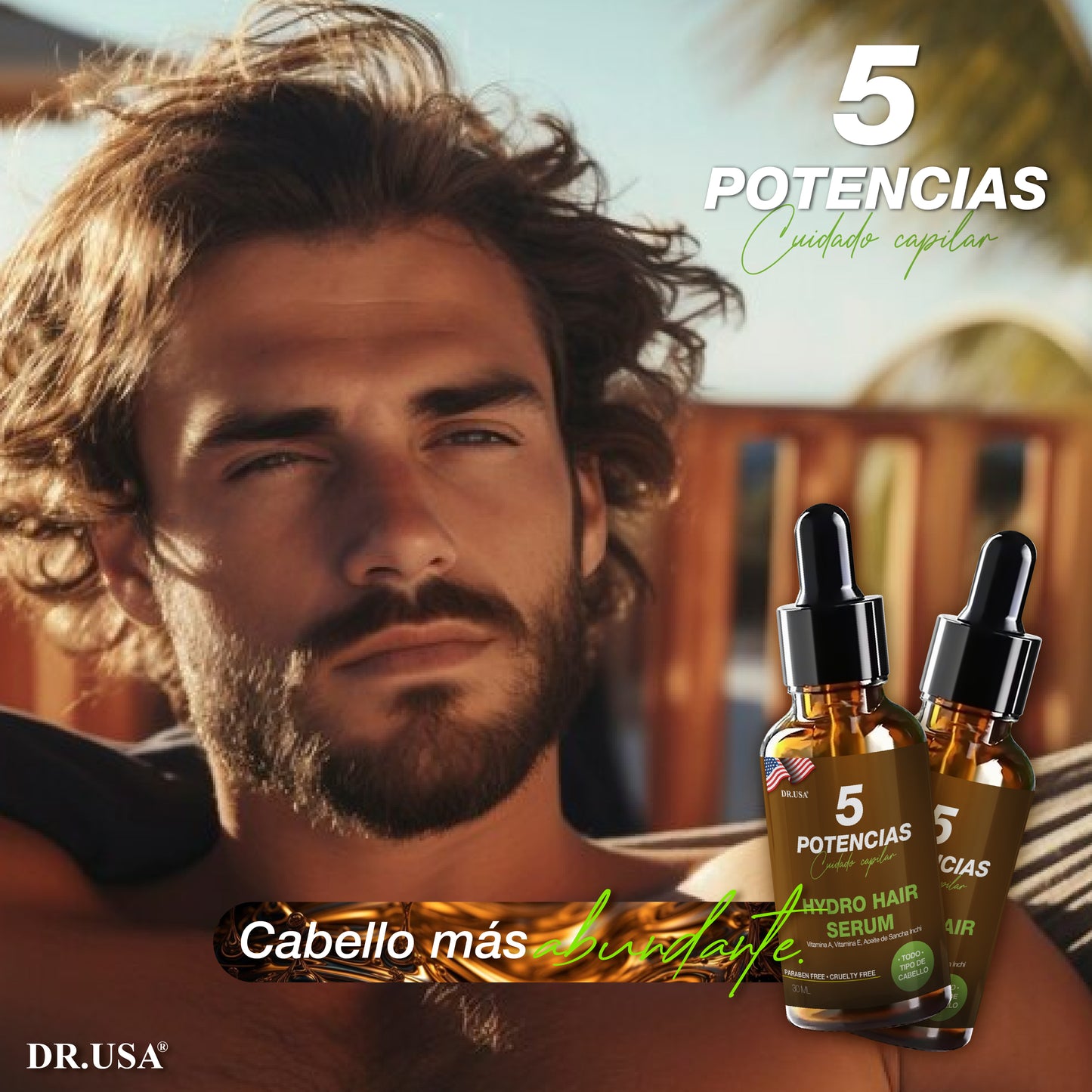 Serum 5 Potencias Antica Caida Cabello